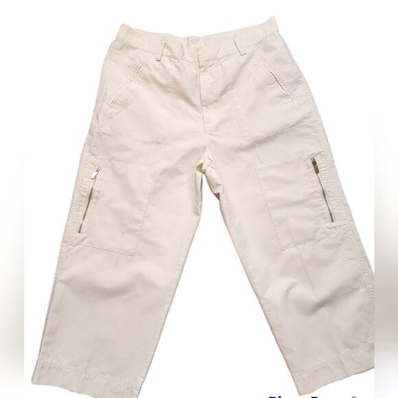 RALPH LAUREN CROP CARPENTER CROP PANTS WITH POCKETS SIZE 10 - Picture 1 of 7